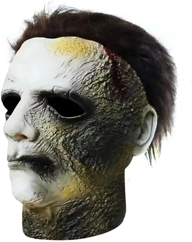 Vista 3 de Máscara de látex de cara completa de Michael Myers para Halloween 2023, para adultos, unisex