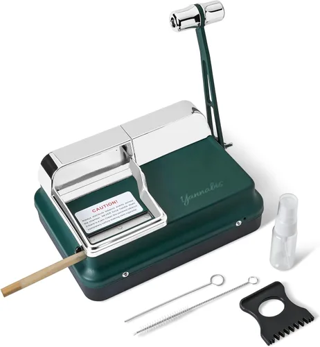 Vista 9 de Máquina de laminación de cigarrillos + caja de cigarrillos + 20 tubos de filtro sin blanquear, máquina inyectora manual de cigarrillos para tubos