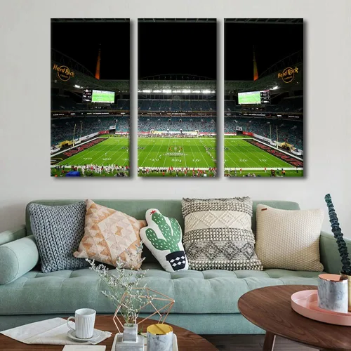 Vista 110 de Lincoln - Lienzo decorativo para pared, diseño de campo financiero de Filadelfia, paisaje de estadio de fútbol de Filadelfia, decoración de pared
