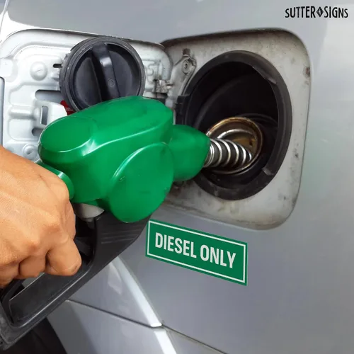 Vista 8 de Sutter Signs 3 calcomanías diésel para tanque de combustible, calcomanías adhesivas resistentes a la intemperie para camiones, tractores, latas