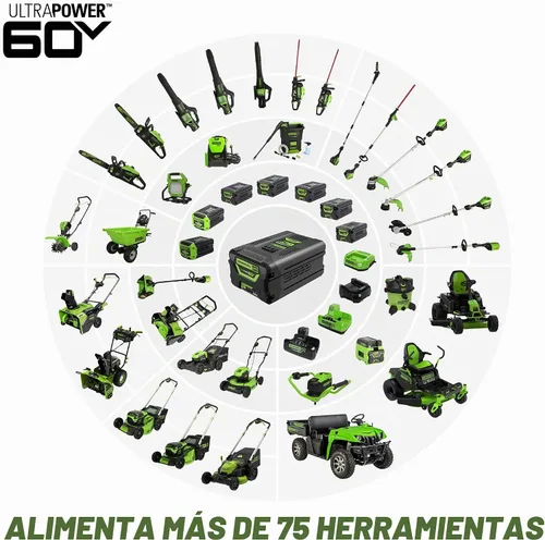 Vista 8 de Greenworks Pro Bare Tool - Soplador de hojas eléctrico inalámbrico de iones de litio de 60 voltios máximo, 610 CFM, GEN2 sin escobillas; Batería
