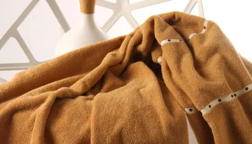 Vista 3 de HiiBaby 4320 - Toallas de baño unisex marrón/beige, tamaño grande, 70.9 in x 31.5 in, 100% algodón, producto de primera clase, absorbe el sudor