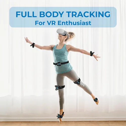 Vista 7 de Skywin Vive Tracker Straps for HTC Vive, 3.0, 2.0, and Ultimate Trackers (1 Waist Belt, 2 Feet, 2 Hands, 2 Legs Bundle), Secure and Comfortable Full