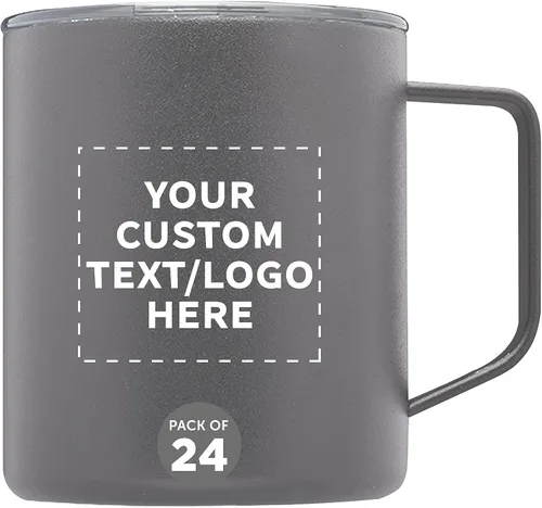 Vista 18 de Kenai - Tazas de viaje personalizadas con recubrimiento en polvo, 13.5 onzas, juego de 24, paquete personalizado a granel, doble pared, perfectas