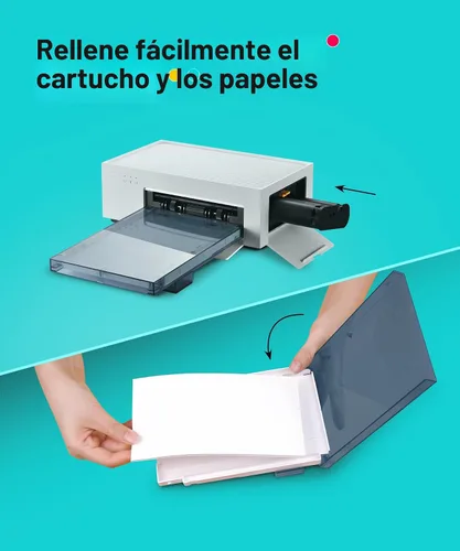 Vista 8 de Liene Amber M100/M200/M110/M210 - Papel y cartucho para impresora fotográfica de 4 x 6 pulgadas, 1 repuesto de cartucho y 40 papeles fotográficos