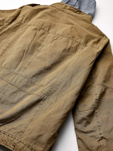 Vista 6 de Levi's Chaqueta estilo militar con capucha de algodón lavado para hombre