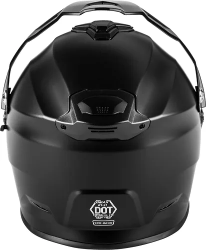 Vista 4 de Casco de aventura Gmax AT-21 Negro Mate negro
