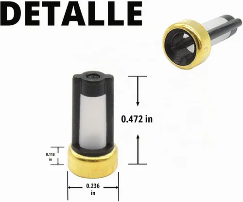 Vista 3 de HiSport Herramientas de Reemplazo de Filtro Micro para Inyector de Combustible con Filtros de Cesta Universales 4 PCS CF-101 (6 mm x 3 mm x 12 mm)