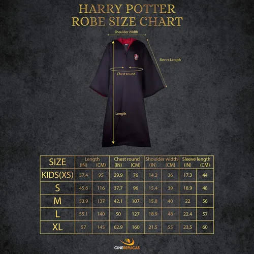 Vista 2 de Cinereplicas Harry Potter - Bata de Hogwarts - XS(Niños)/S/M/L/XL - Licencia Oficial Gryffindor