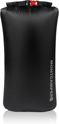 Vista 26 de CORDURA Bolsa seca impermeable de 3 litros – Saco resistente IPX6 con silbato de supervivencia para kayak, camping, navegación, playa – Mochila seca