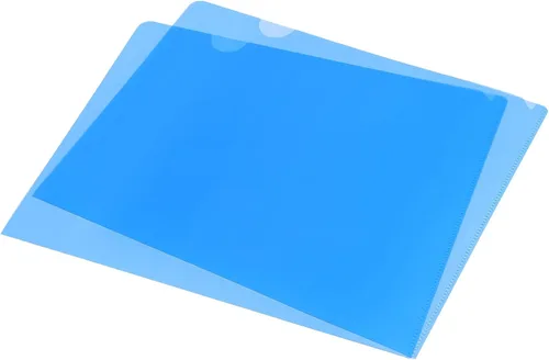 Vista 13 de PATIKIL Carpetas tipo L, paquete de 12 unidades, tamaño A4, bolsillos de plástico para proyectos, papel transparente, funda para documentos