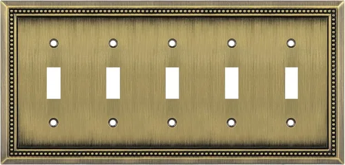 Vista 83 de Henne Bery Sunken Pearls Placa de Pared Decorativa de Servicio Pesado Placa de Interruptor Cubierta de Tomacorriente