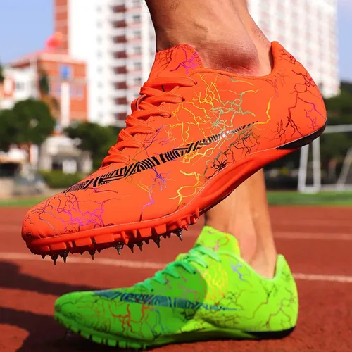 Vista 6 de Zapatos de atletismo para hombre y mujer, tenis de carreras para saltar Sprint, zapatos deportivos profesionales para correr