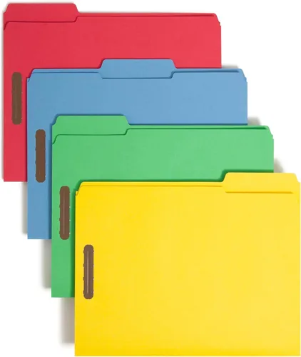 Vista 11 de Smead carpeta reforzada tamaño carta, 50 por caja, Variados