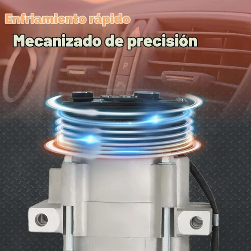 Vista 2 de labwork Compresor de CA con embrague de CA CO 101640C repuesto plateado y negro para Escape 3.0L 2001-2007 Reemplazo para Mazda Tribute 3.0L