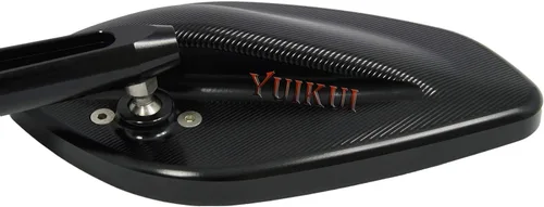 Vista 6 de Espejos universales de motocicleta CNC espejo de aluminio M10 M8 duradero espejo retrovisor para Yamaha FZ-09 2014-2017/FZ1 N 2006-2015/XSR, Negro