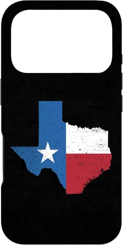 Vista 30 de Funda para iPhone 17 con la bandera del estado de Texas, diseño vintage de Texas, Estados Unidos