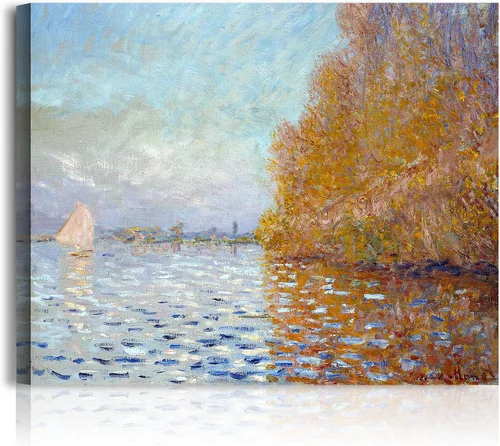 Vista 275 de A&T ARTWORK Antibes Seen from The Salis Gardens de Claude Monet Las Obras de Arte Clásico Mundial Reproducciones, Impresiones de Arte en Lienzo