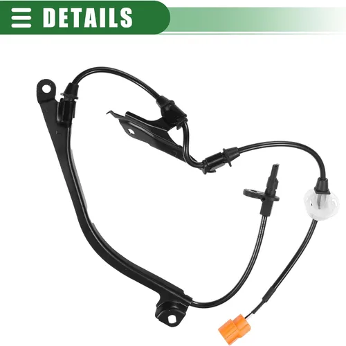 Vista 6 de Motoforti Sensor de velocidad ABS delantero izquierdo derecho para Acura TL 2004-2008, goma, No.57450SEPA01/57455SEPA01, negro, 2