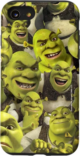 Vista 18 de Shrek Carcasa de caras de tiro grupal para iPhone 17