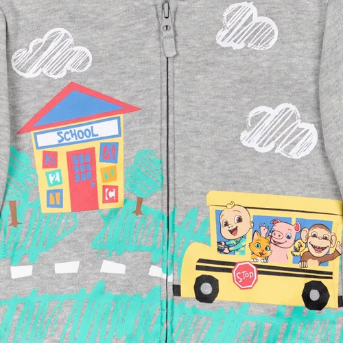 Vista 4 de CoComelon JJ - Sudadera con capucha de forro polar con cremallera y chip de sonido iTalk