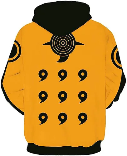 Vista 2 de JSJCHENG Unisex Hoodies Pullover 3D Printed Japanese Anime Cosplay Costume Sweatshirt