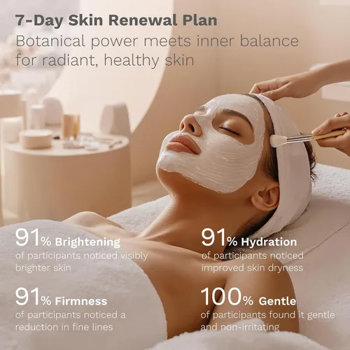 Vista 7 de APoEM Radiance Skincare Set – Cápsulas de aceite antienvejecimiento, exfoliante purificador de árbol de té y máscara hidratante brillante