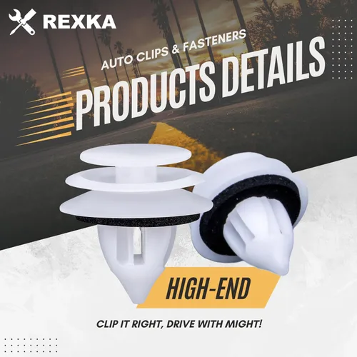 Vista 3 de Rexka 10pcs Mazda Trim Panel Clips Sujetador Remache GJ6R-68-ABX para Miata, RX-8, CX-9, 3, 5, 6, Speed6