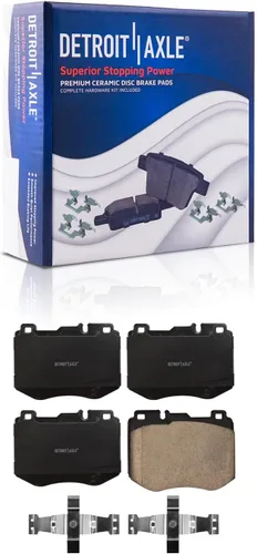 Vista 16 de Detroit Axle - Kit de freno trasero para Chrysler Town & Country Dodge Grand Caravan VW Routan, repuesto de pastillas de freno de cerámica