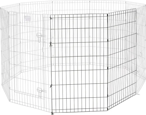 Vista 10 de MidWest Homes for Pets Kit de Extensión Universal para Corral de Mascotas de 2 Paneles Se Adapta a Corrales Metálicos para Perros de 24 Pulgadas