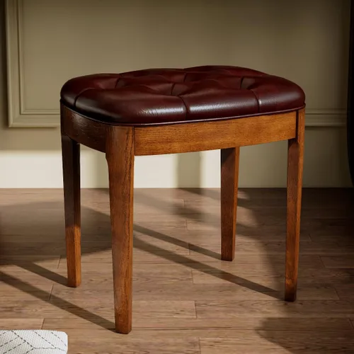 Vista 12 de Vantity Taburete de banco con tapizado, elegante y moderno, banco de tocador de maquillaje, versátil para comedor, sala de estar, 19.3 x 14.9 x 19.3
