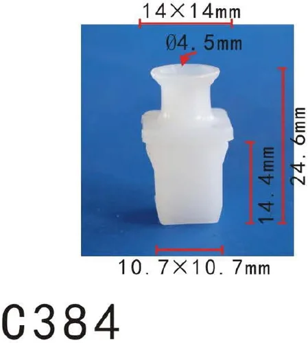 Vista 86 de Autobahn88 - Clip de remache tipo push-in para parachoques, compatible con Renault (OEM: 054000001R) (Paquete de 20)