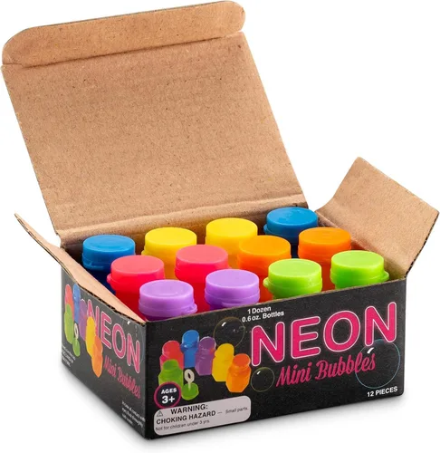 Vista 8 de Crayon Bubble Bottles (24-Pack) Party Favors for Kids & Birthday Parties Burbujas de crayón