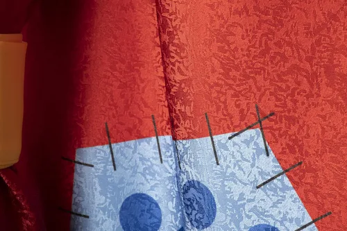 Vista 6 de SBluuCosplay Disfraz de kimono rojo de Wano Country para cosplay de Halloween