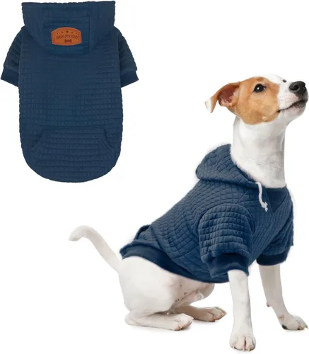Vista 54 de BEAUTYZOO - Sudadera con capucha para perros con agujero para correa y bolsillo, suéteres para perros pequeños, medianos y grandes, niños y niñas