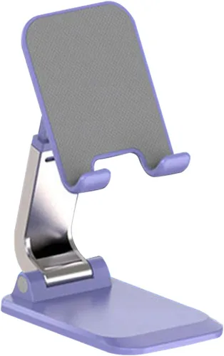 Vista 9 de VALINK Soporte de teléfono celular para escritorio ajustable en ángulo de altura Soporte de teléfono de metal de aluminio resistente, soporte Negro