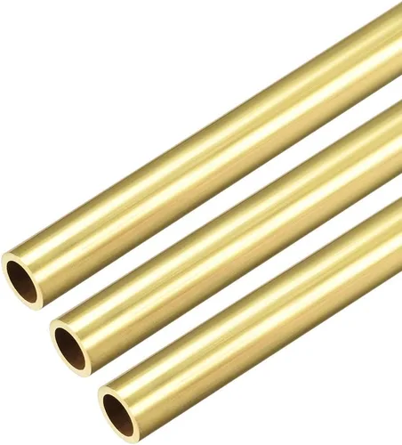 Vista 11 de uxcell Tubo redondo de latón, 11.811 in de longitud 0.118 in de diámetro exterior de 0.039 in de grosor de pared, tubo recto sin costuras, 3 piezas