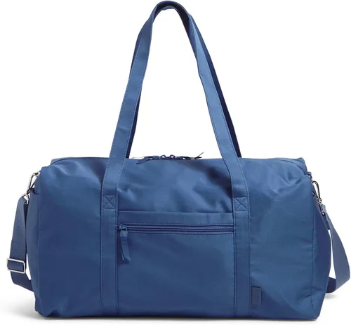 Vista 19 de Vera Bradley - Bolsa de viaje grande de algodón para mujer, Talla única Bees Navy - Algodón reciclado