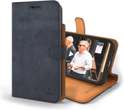 Vista 9 de Snakehive Cartera de cuero para iPhone 13 Funda de cuero genuino con tarjetero Funda tipo libro con tapa y soporte Compatible con iPhone 13