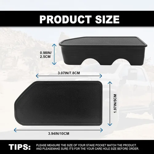 Vista 6 de 2 fundas de bolsillo para riel de cama compatibles con GMC Sierra 1500/Chevy Silverado 1500 2019-2023 2024 y Silverado/Sierra 2500/3500HD 2020-2024