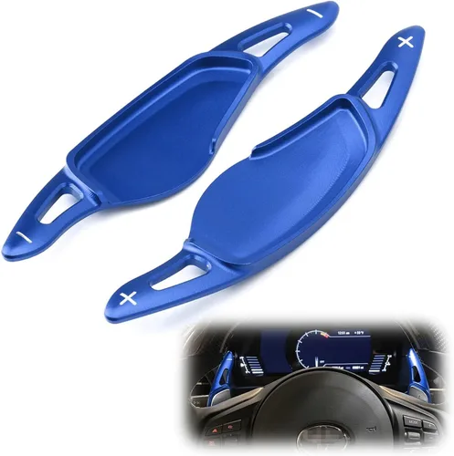 Vista 7 de iJDMTOY Deportes Azul CNC Billet Aluminio Grandes Extensiones de Paleta Compatible con Toyota 2020 en adelante Supra GR