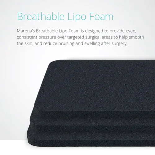Vista 5 de MARENA BLF - Espuma Lipo transpirable, paquete de 3 – Almohadilla de espuma de liposucción poscirugía para prendas de compresión
