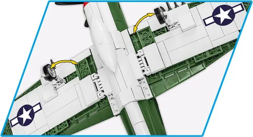 Vista 6 de COBI Colección Histórica WWII P-47 Thunderbolt™ & Tank Trailer Edición Ejecutiva