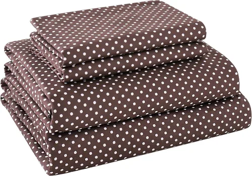 Vista 9 de MCO Juego de sábanas a rayas de 4 piezas, juego de sábanas Full transpirable con bolsillo profundo de 16", moderno y lujoso, juego de ropa de cama