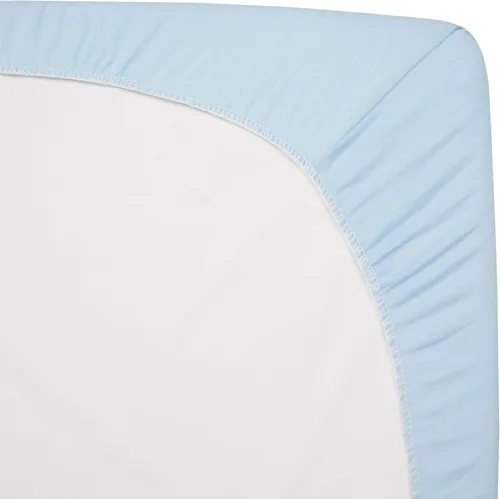 Vista 4 de TL Care Supreme 100% Natural Cotton Jersey Knit Fitted 18" x 36" Cradle/Bassinet Sheet, Blue, Soft Breathable, for Boys and Girls (Pack of 2)