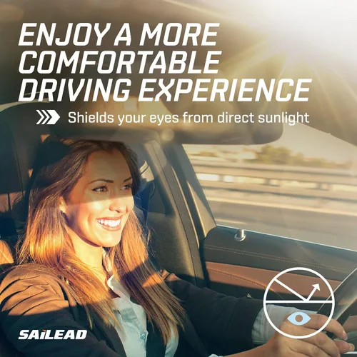 Vista 3 de SAILEAD Visor de Sol de Reemplazo para Lado Izquierdo y Derecho - Extensión de Visor de Coche con Luz de Tocador - Compatible con Nissan Pathfinder