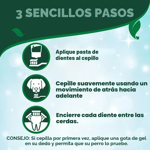 Vista 4 de Vet's Best Gel de pasta dental enzimática para perros, hecha en Estados Unidos.