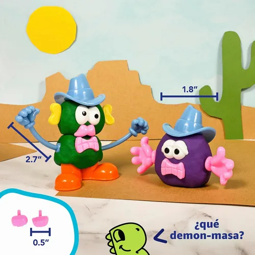 Vista 3 de READY 2 LEARN Accesorios para personajes de masa, juego de 52, 21 formas
