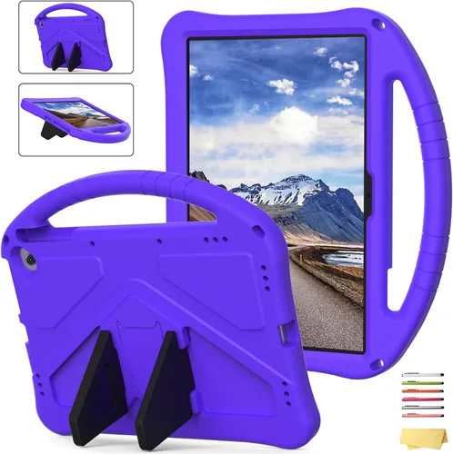 Vista 41 de Funda para tablet Kindle Fire 7 para niños (12.ª generación, versión 2022) con mango de pie de apoyo de forraje resistente, espuma EVA suave, a