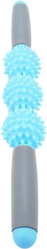 Vista 3 de Muscle Roller Stick - Barra de masaje para celulitis para espalda, brazos, hombros, piernas (azul)
